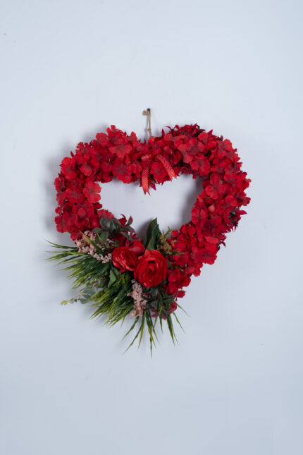 Scarlet Heart Bloom Wreath