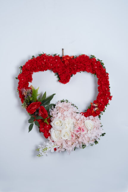 Scarlet Heart Bloom Wreath